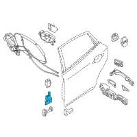 OEM Infiniti Q70L Hinge Assy-Rear Door Diagram - 82421-1MA0A