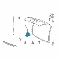 OEM Chrysler Aspen Liftgate Latch Diagram - 4589580AA