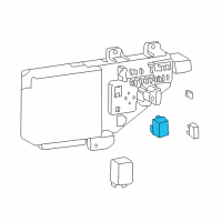 OEM Dodge Ram 2500 Fog Light Relay Diagram - DS04638094