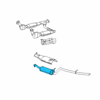 OEM Ford Expedition Exhaust Resonator Diagram - 3L1Z5230AA