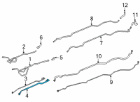 OEM 2020 Toyota Highlander Suction Pipe Diagram - 88717-0E310