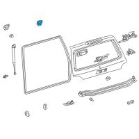 OEM 2001 Toyota Land Cruiser Hinge Diagram - 68810-95J02