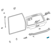 OEM Toyota Land Cruiser Handle Cover Diagram - 69215-60020