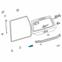 OEM 1998 Lexus LX470 Back Door Lock Assembly Diagram - 69350-60120