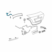 OEM 2009 Toyota Yaris Hinge Diagram - 64503-12150