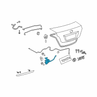 OEM 2011 Toyota Yaris Lock Assembly Diagram - 64610-52100