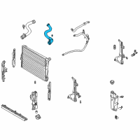 OEM 2003 BMW 325xi Upper & Lower Radiator Hoses Diagram - 17-12-7-510-952