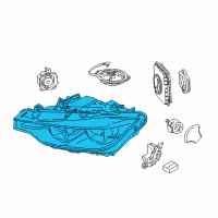 OEM BMW 328d xDrive Left Headlight Diagram - 63-11-7-419-629