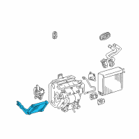 OEM Toyota Highlander Heater Core Diagram - 87107-48040