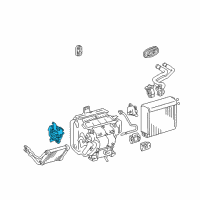 OEM 2003 Toyota Highlander Damper Servo Sub-Assembly(For Mode) Diagram - 87106-48040