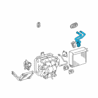 OEM 2001 Toyota Highlander Tube Assembly Diagram - 88710-48100