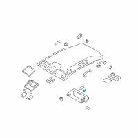 OEM 2009 Nissan 350Z Bulb - Vanity Mirror Diagram - 26447-CF100