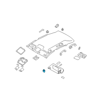 OEM 2010 Infiniti FX35 Holder-Sun Visor Diagram - 96409-3WU0A