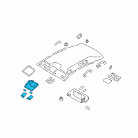 OEM 2012 Infiniti EX35 Lamp Assembly-Map Diagram - 26430-1BB1A