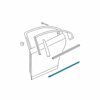 OEM 2008 Saturn Aura Side Molding Diagram - 15804925