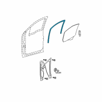 OEM Ford Run Channel Diagram - 9L3Z-1521536-A