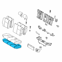 OEM 2019 Toyota Prius C Seat Cushion Pad Diagram - 71503-52550