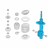 OEM Chevrolet Caprice Strut Diagram - 92294077