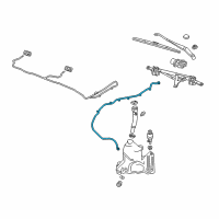 OEM 2018 Buick Regal TourX Washer Hose Diagram - 39140250