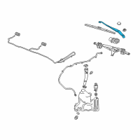 OEM Buick Regal TourX Wiper Arm Diagram - 13471436