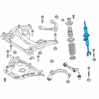 OEM BMW 550i Front Left Suspension Strut Diagram - 37-11-6-796-857