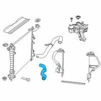 OEM Jeep Grand Cherokee Hose-Radiator Outlet Diagram - 68304648AC