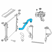 OEM 2019 Jeep Grand Cherokee Hose-Radiator Inlet Diagram - 68304645AB