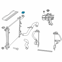 OEM 2018 Jeep Grand Cherokee Radiator Cap Diagram - 68365281AA