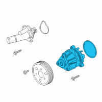 OEM 2019 Lincoln MKC Water Pump Assembly Diagram - EJ7Z-8501-H