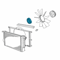 OEM 1994 BMW 540i Fan Coupling Diagram - 11-52-7-502-804