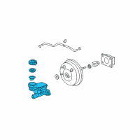 OEM Honda Fit Master Cylinder Assembly Diagram - 46100-SLN-A01