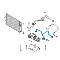 OEM 2013 Ford Focus AC Hose Diagram - BV6Z-19972-B