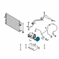 OEM 2016 Ford Focus Clutch & Pulley Diagram - CV6Z-19D786-A