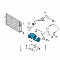 OEM 2015 Ford Focus Compressor Diagram - H1FZ-19703-B