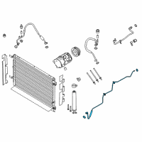 OEM 2017 Ford Mustang Evaporator Tube Diagram - FR3Z-19835-E