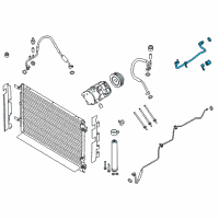 OEM 2020 Ford Mustang AC Tube Diagram - FR3Z-19835-G