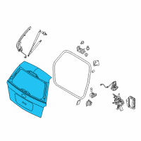 OEM 2009 Ford Taurus X Lift Gate Diagram - 8F9Z-7440010-A