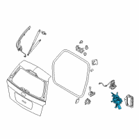 OEM Ford Actuator Diagram - 8A4Z-14B351-A