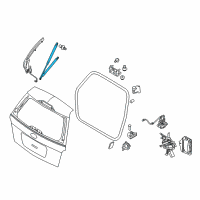 OEM Ford Freestyle Support Cylinder Diagram - 6F9Z-74406A11-A