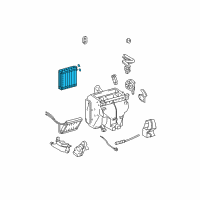 OEM 2008 Scion tC Evaporator Core Diagram - 88501-21032