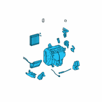 OEM 2008 Scion tC Evaporator Assembly Diagram - 87050-21151