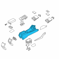 OEM 2019 Kia Optima Console Assembly-Floor Diagram - 84610D4000BGG