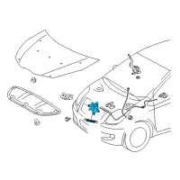 OEM 2015 Toyota Yaris Lock Diagram - 53510-0D320