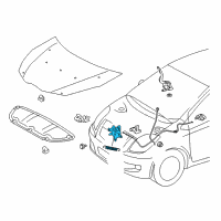 OEM 2014 Toyota Yaris Lock Diagram - 53510-0D320