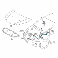 OEM 2017 Toyota Yaris Release Cable Diagram - 53630-52120