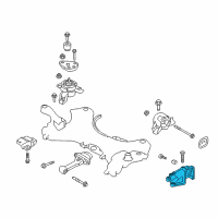 OEM 2014 Hyundai Santa Fe Bracket Assembly-Transmission Support Diagram - 45211-3B072