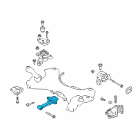 OEM 2018 Hyundai Santa Fe Bracket Assembly-Roll Rod Diagram - 21950-2W400