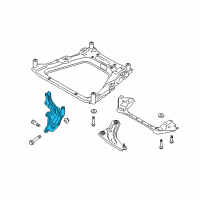 OEM Nissan Sentra Spindle-KNUCKLE, LH Diagram - 40015-1KA1A