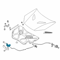 OEM 2014 Hyundai Genesis Coupe Latch Assembly-Hood Diagram - 81130-2M500