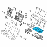 OEM 2014 Ford Focus Seat Cushion Pad Diagram - CV6Z-5863841-C